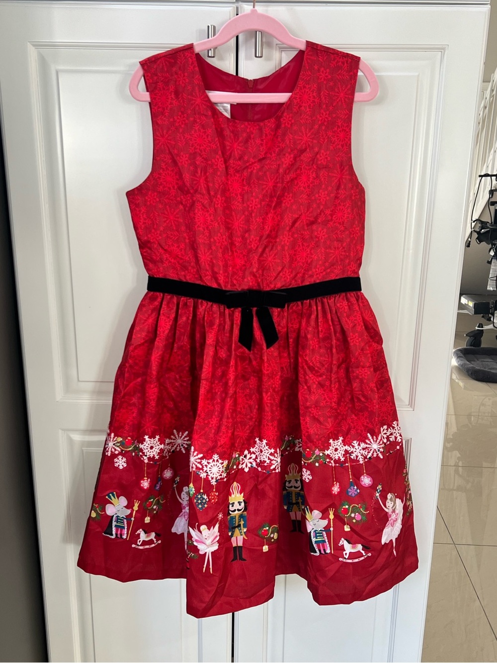 Bonnie Jeans Girls Red Christmas Dress Nutcracker Ballerina Holiday size 14